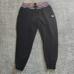 Wilson Black Athletic Joggers Size Large